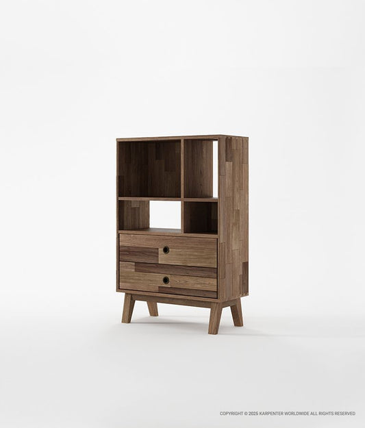 NEW BROOKLYN Bookcase Type A w/ 2 Drawers