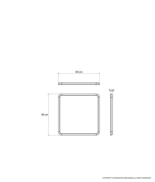 East Bath Square Hanging Mirror