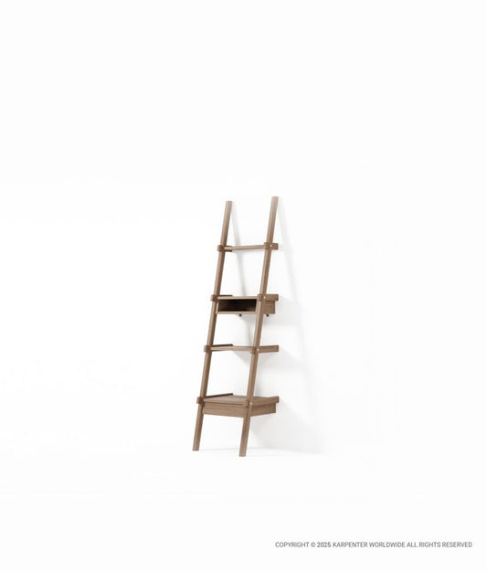 SIMPLYCITY Ladder Shelves w/ Drawer & Niche