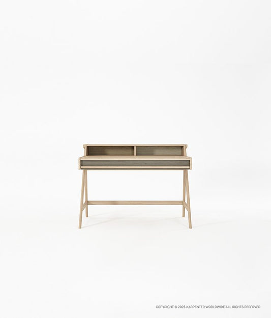 TRIBUTE Desk Table w/ Drawer & Niches