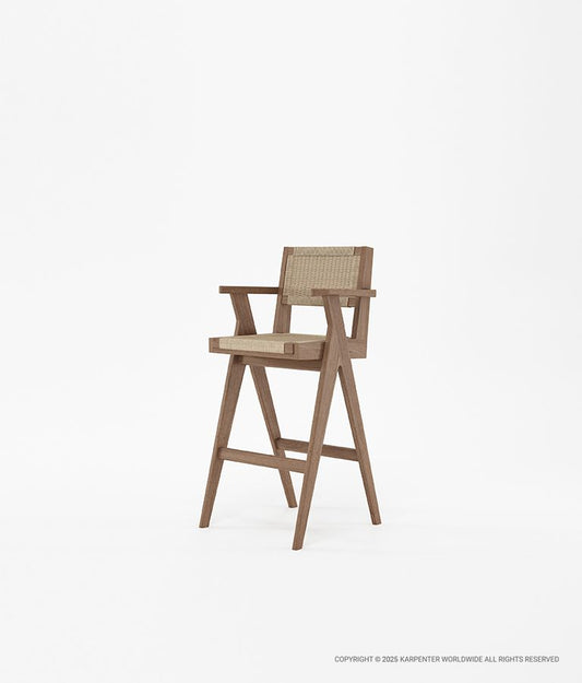 TRIBUTE Bar Stool w/ Natural Paper Cord