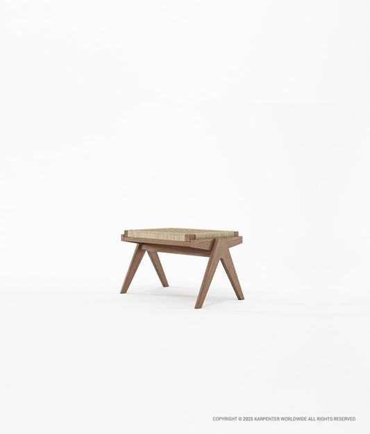 TRIBUTE Ottoman w/ Natural Paper Cord