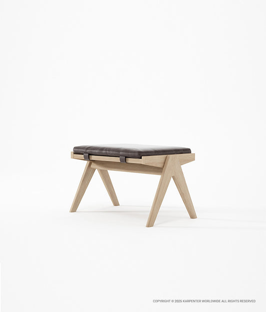 TRIBUTE Ottoman w/ Leather