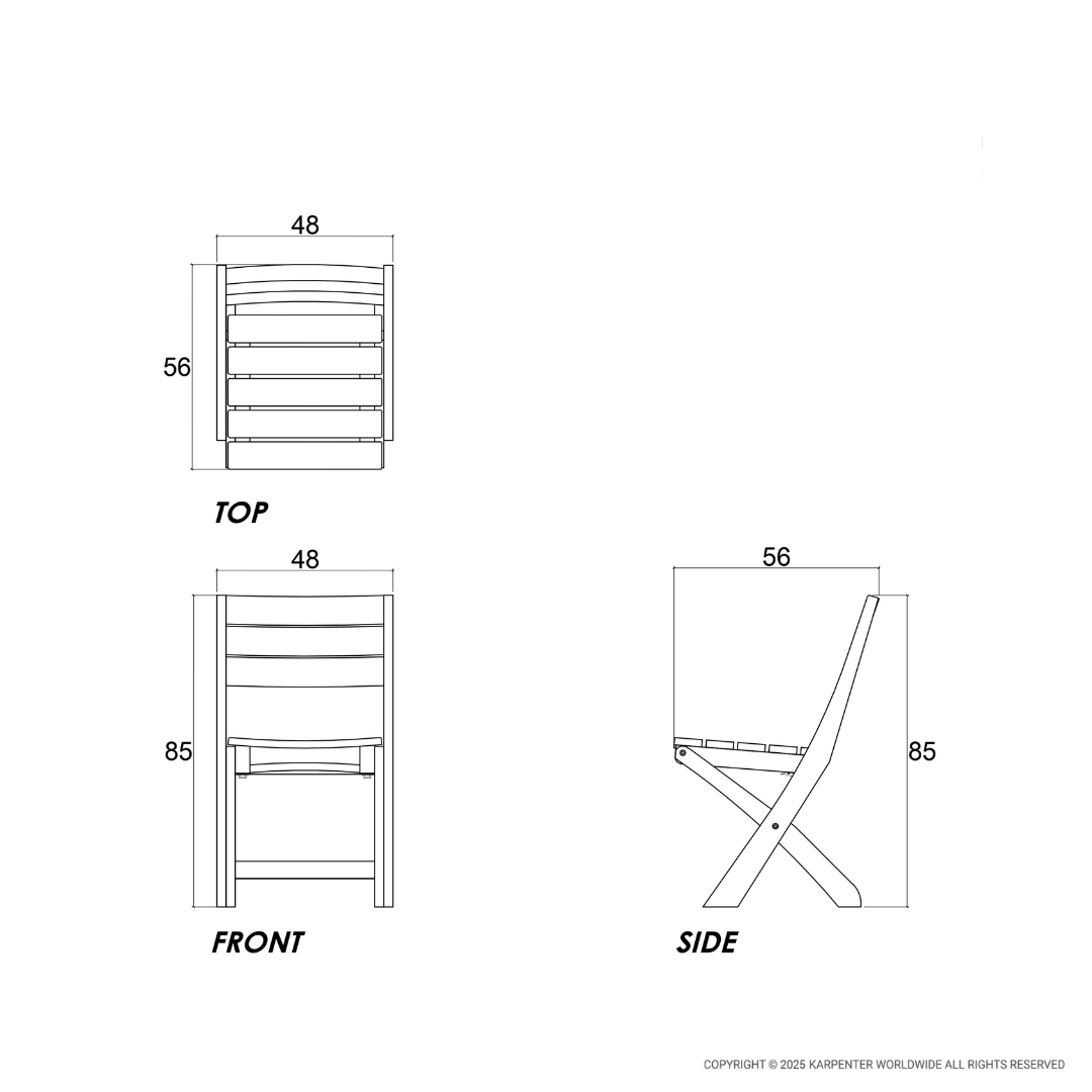 IDLE MOOSE Folding Dining Chair