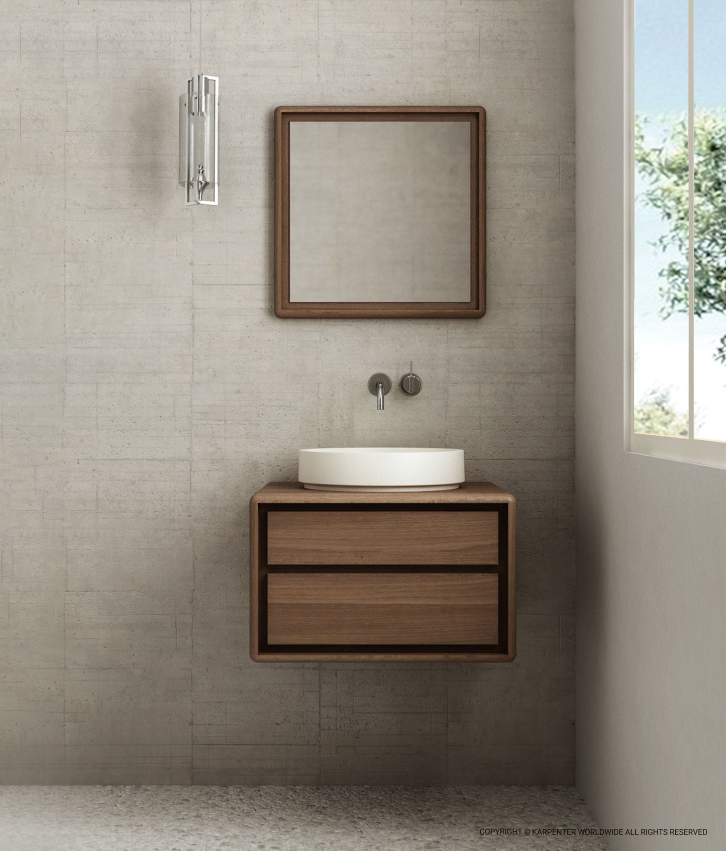 ALBA Hanging Basin w/ 2 Drawers