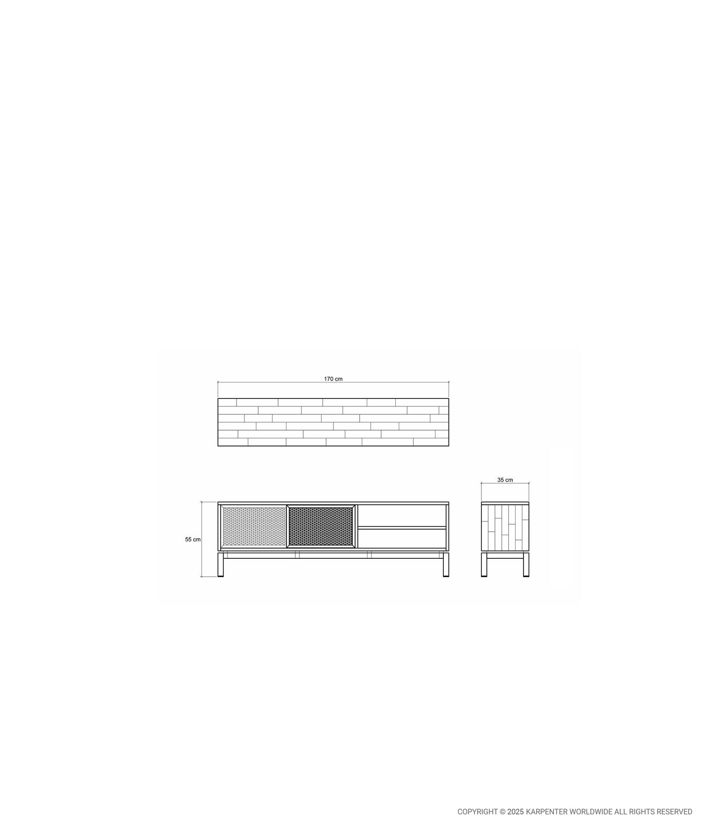 COLOR BEBOP Media Cabinet 2 Doors