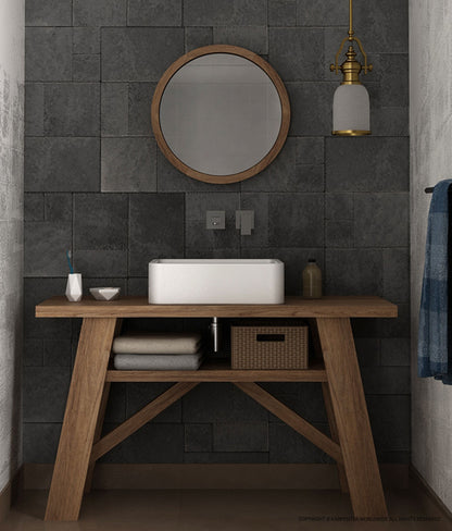CARPENTER BATH Round Mirror