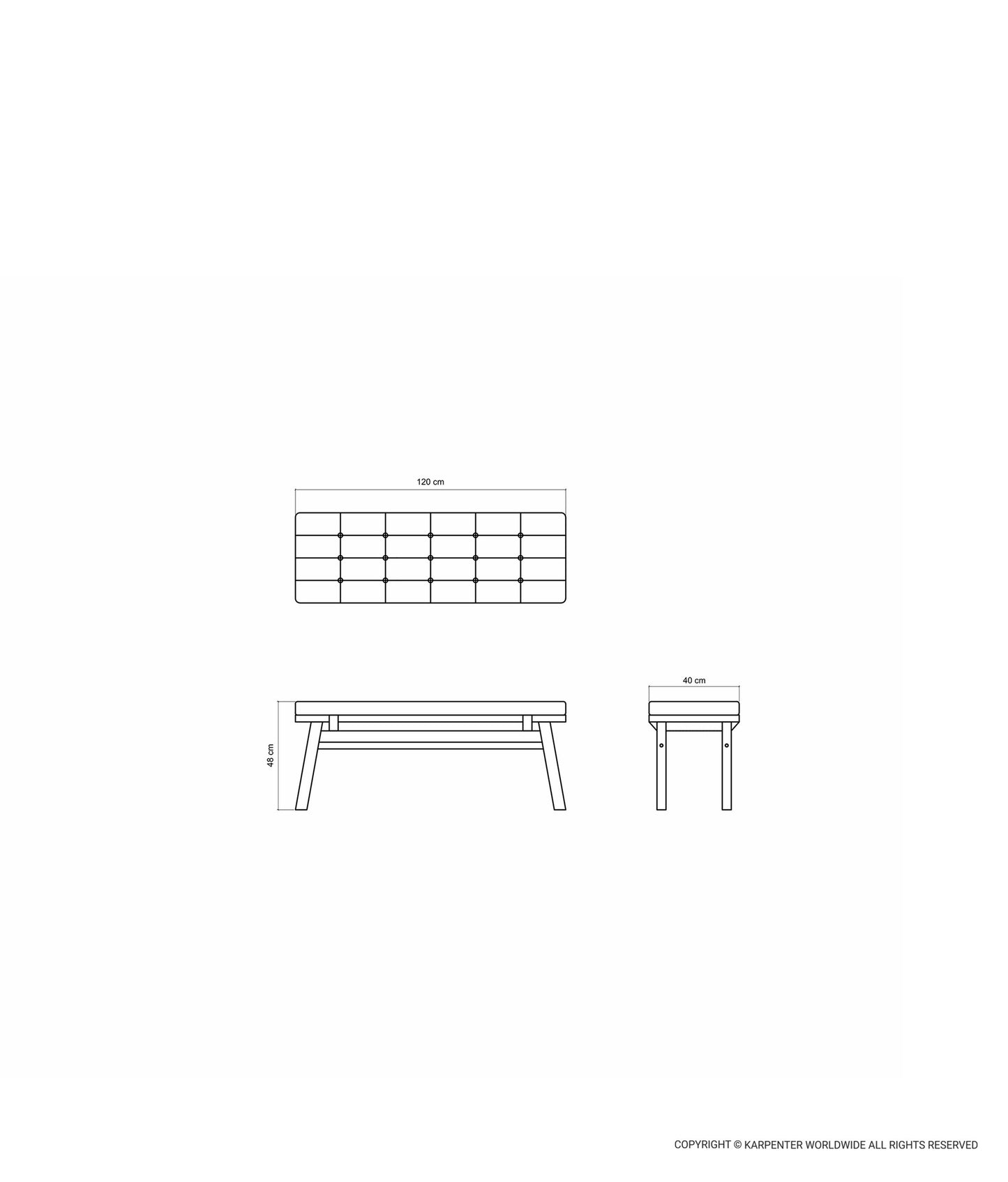 CIRCA17 Bench w/ Cushion