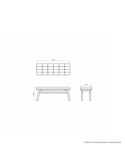 CIRCA17 Bench w/ Cushion
