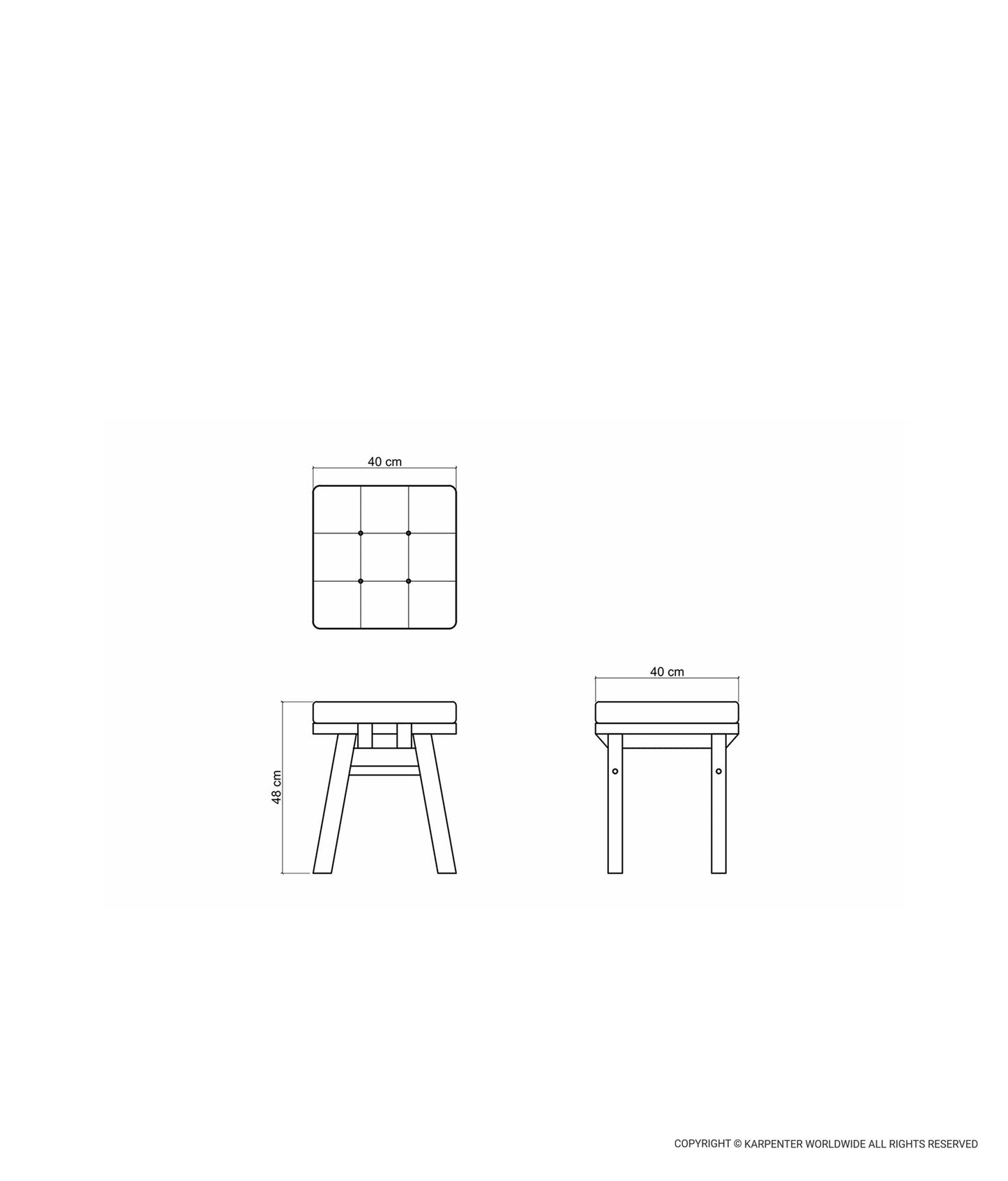 CIRCA17 Stool w/ Cushion