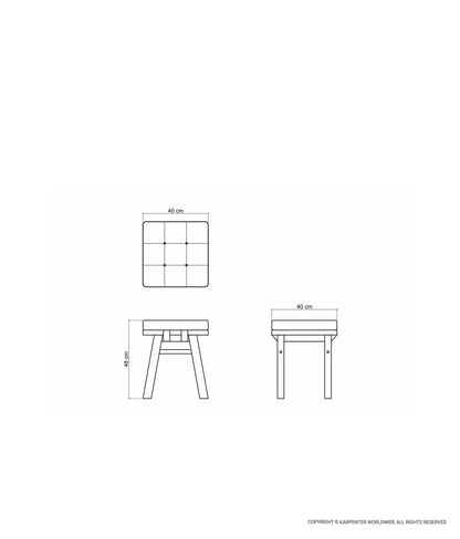 CIRCA17 Stool w/ Cushion