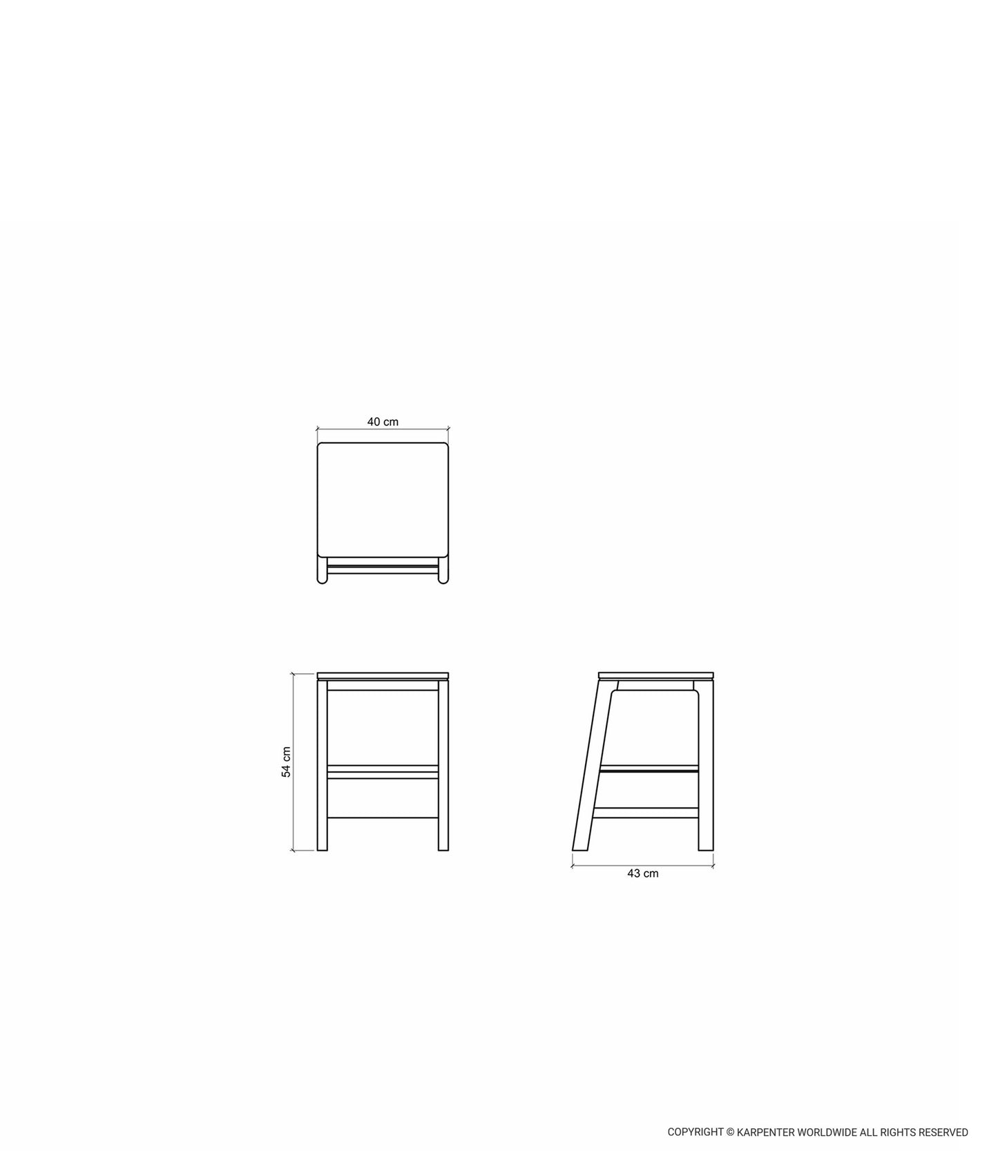 CIRCA17 Side Table w/ Drawer