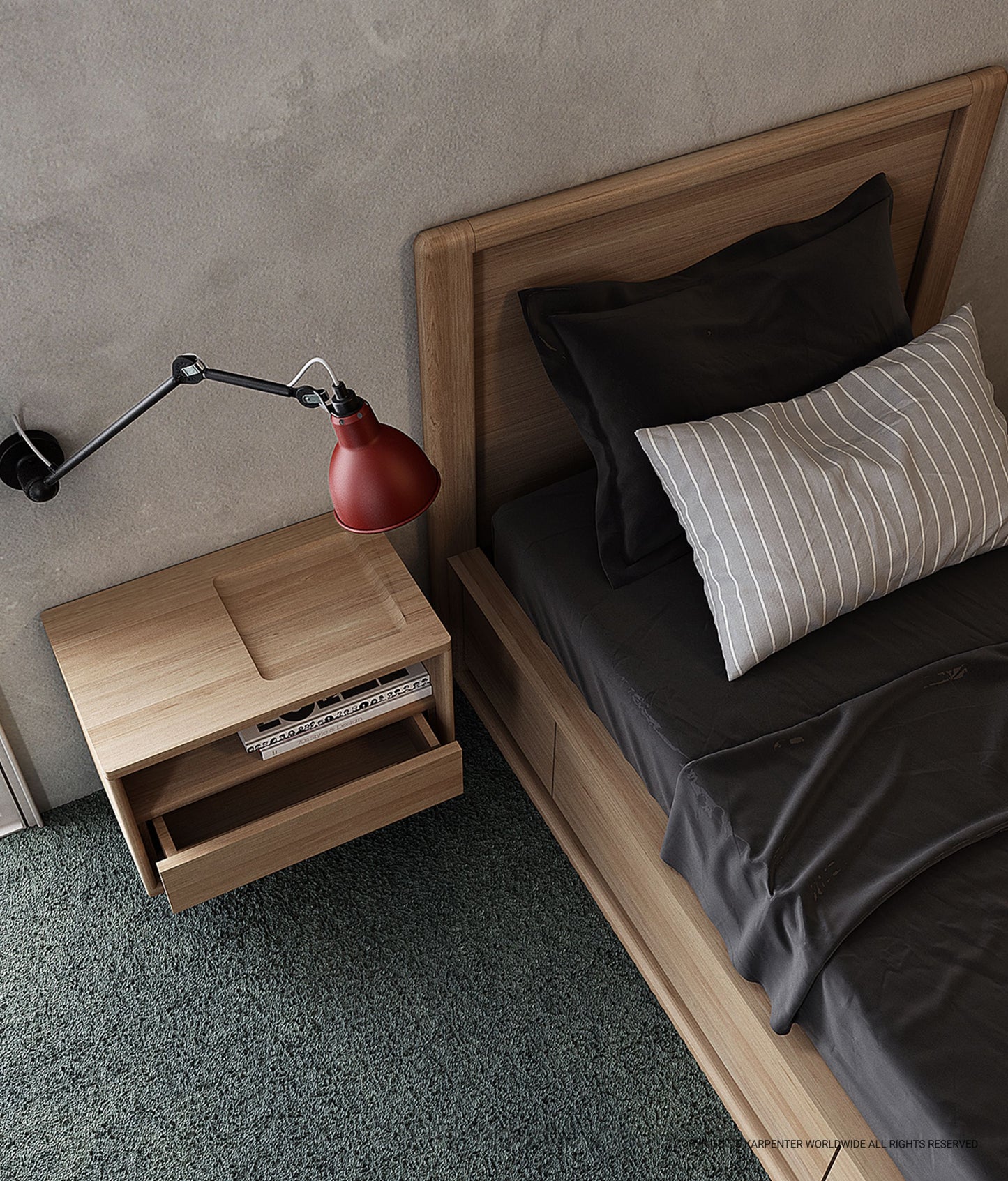 CIRCA17 Hanging Bedside Table