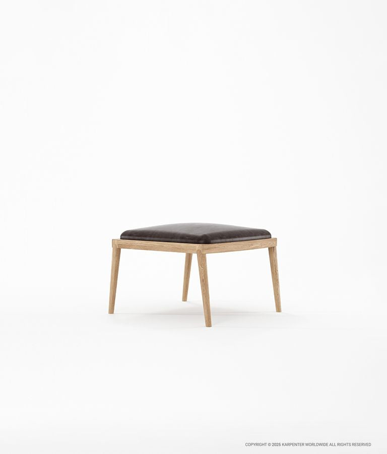 CHILLAX Ottoman with Leather