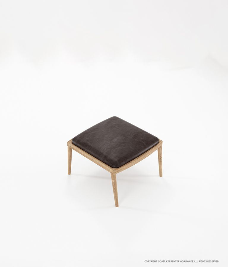 CHILLAX Ottoman with Leather