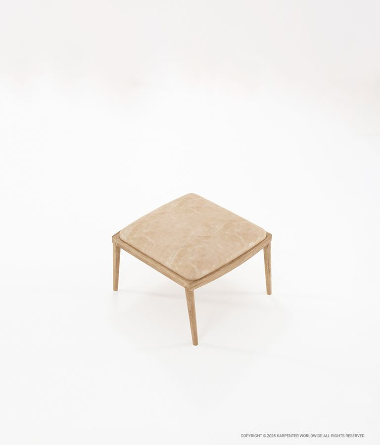 CHILLAX Ottoman with Leather