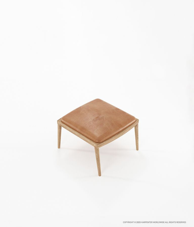 CHILLAX Ottoman with Leather