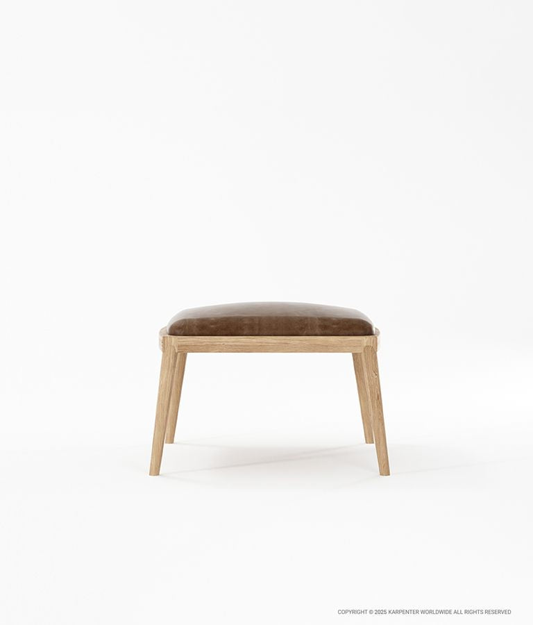 CHILLAX Ottoman with Leather
