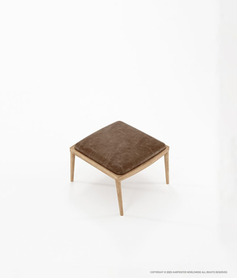 CHILLAX Ottoman with Leather