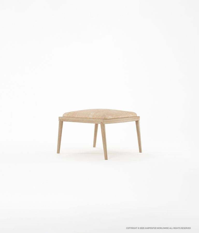 CHILLAX Ottoman with Leather