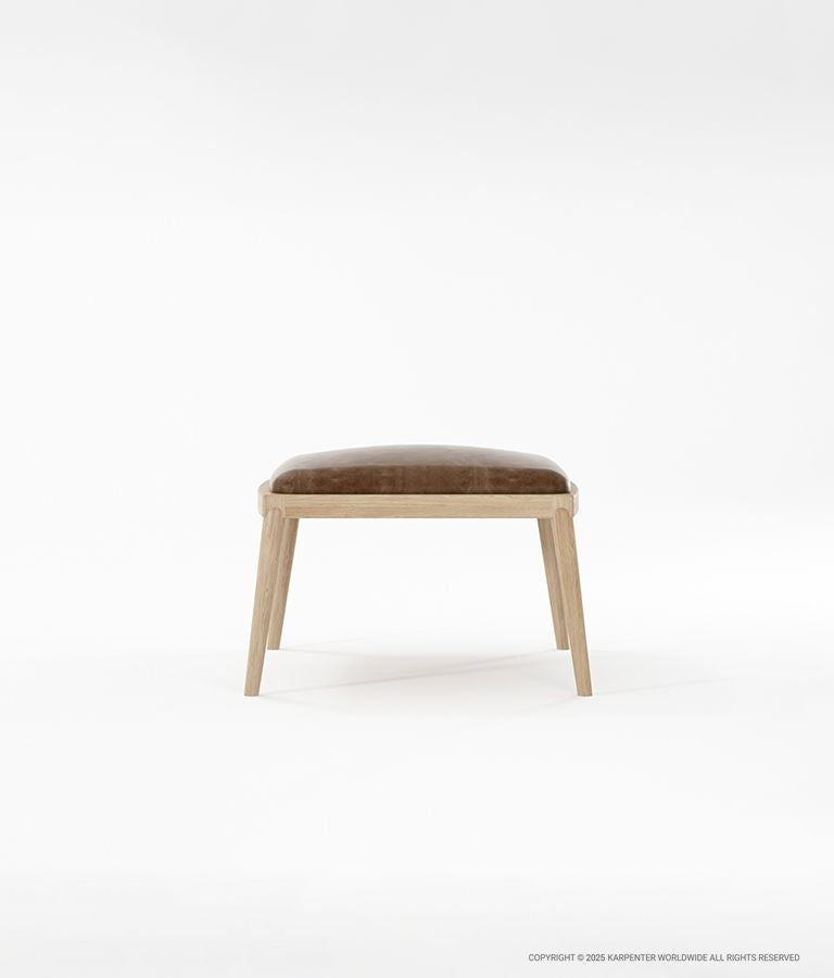 CHILLAX Ottoman with Leather