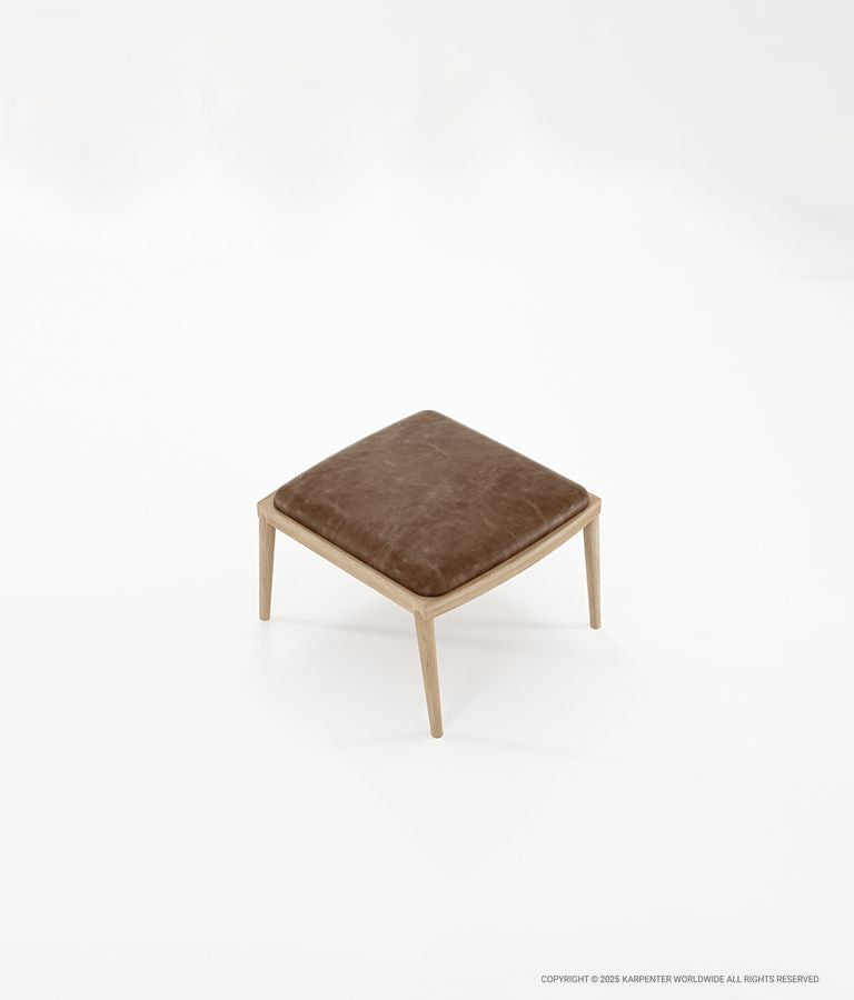 CHILLAX Ottoman with Leather