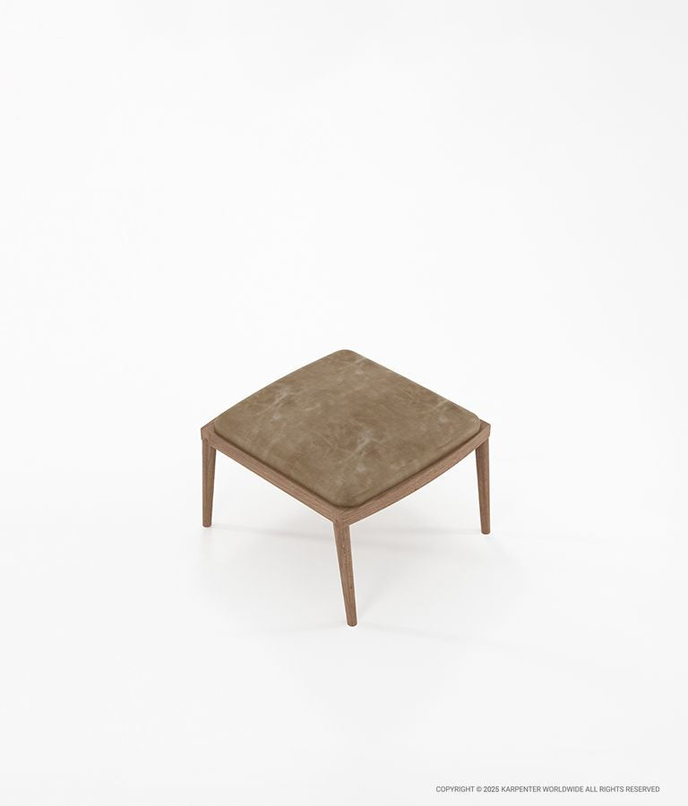 CHILLAX Ottoman with Leather