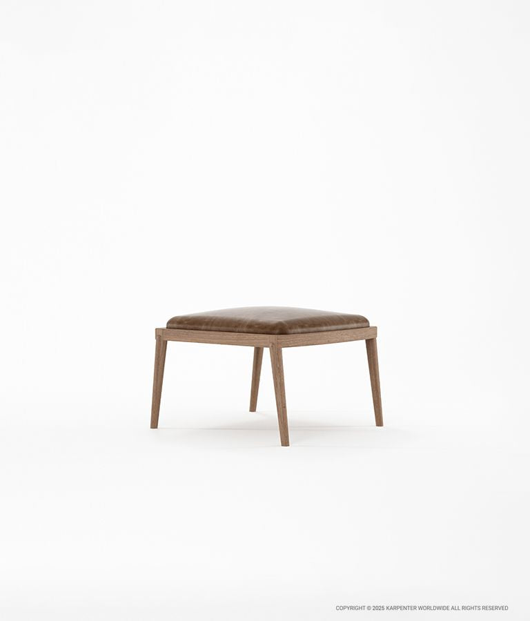 CHILLAX Ottoman with Leather