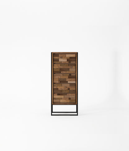 CARV'N IN BLACK Tall Chest w/ 5 Drawers