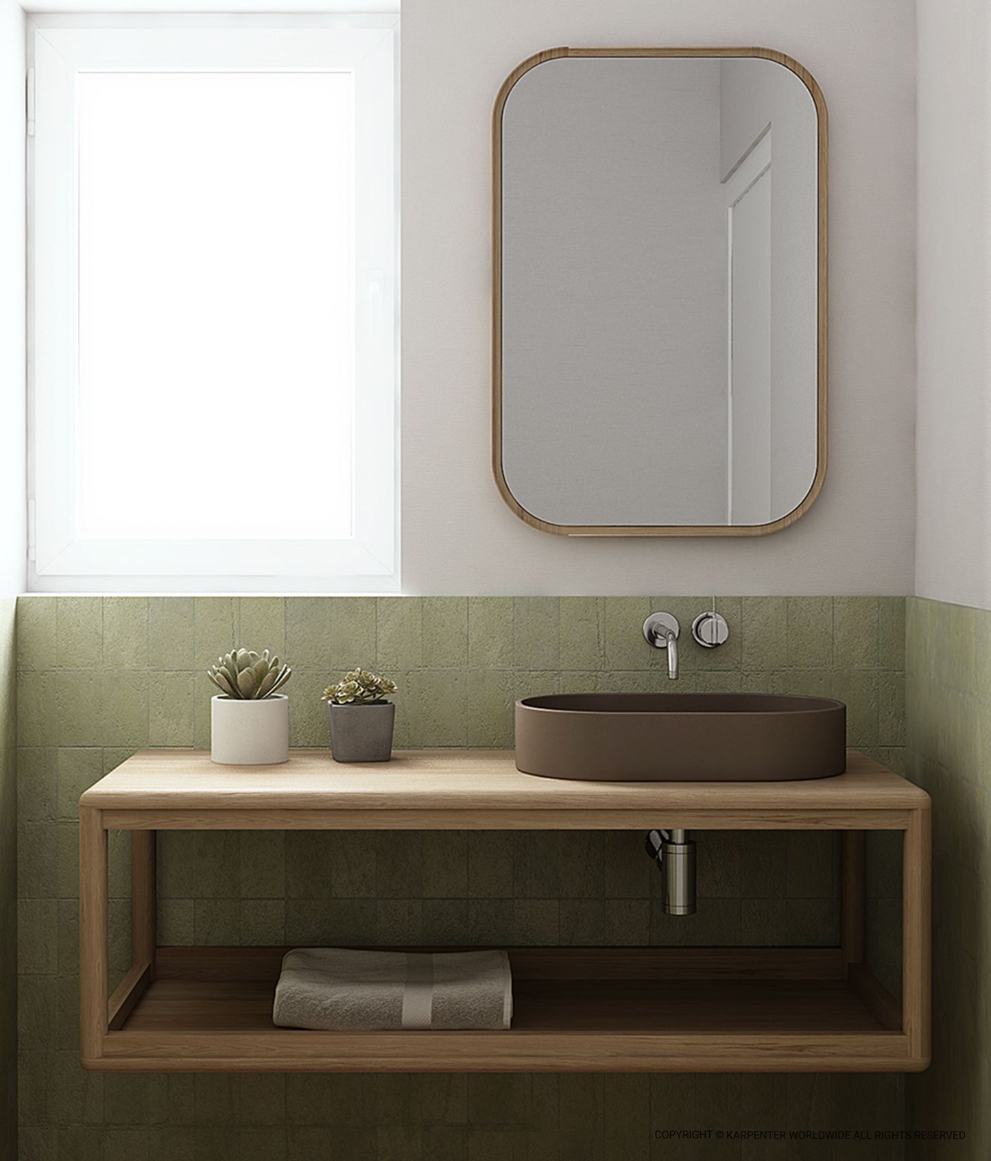DAEK Hanging Basin Cabinet