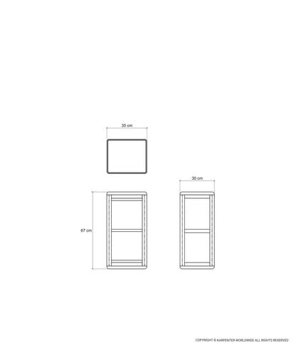 DAEK Hanging Rack Double Compartment