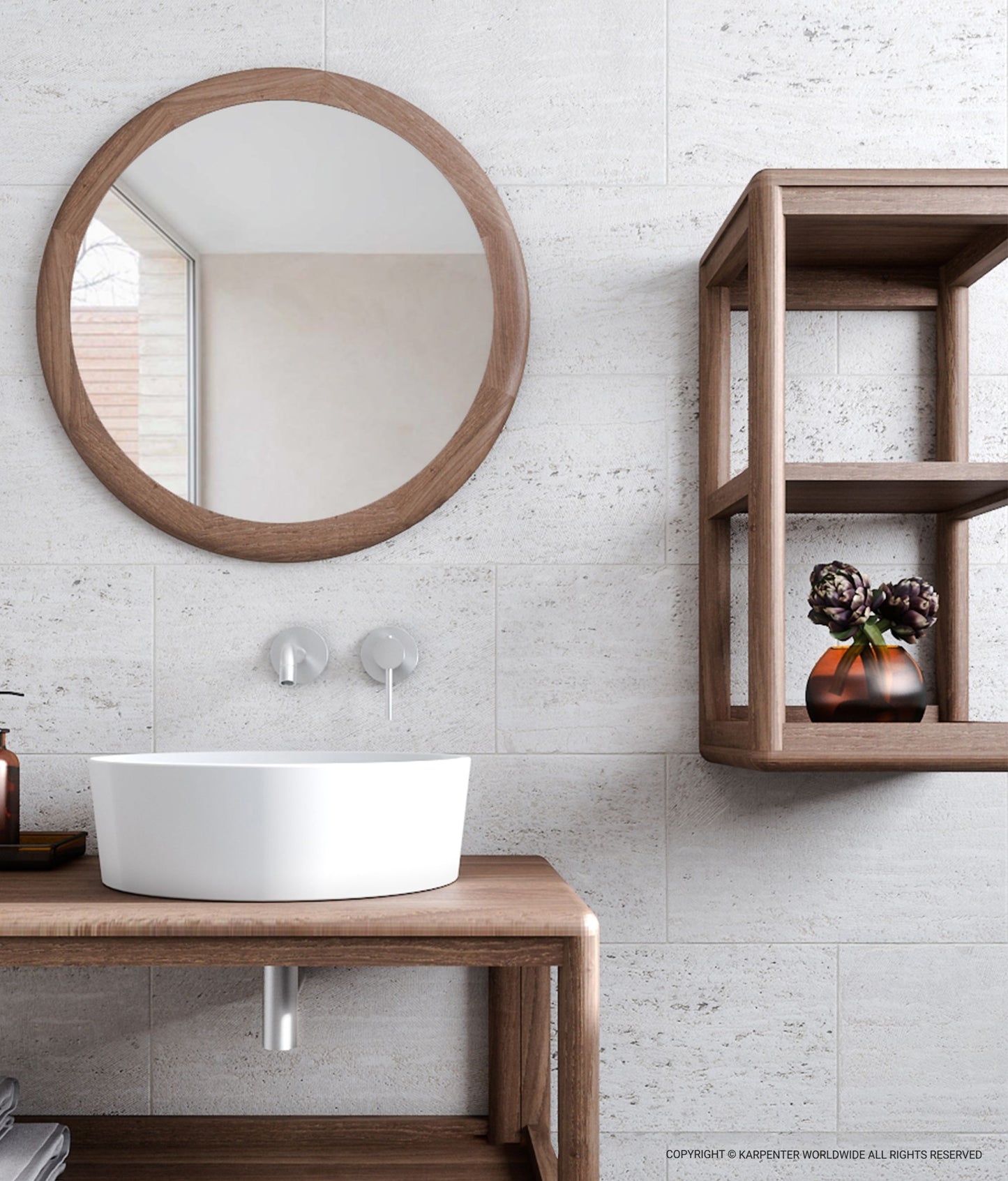 DAEK Hanging Rack Double Compartment