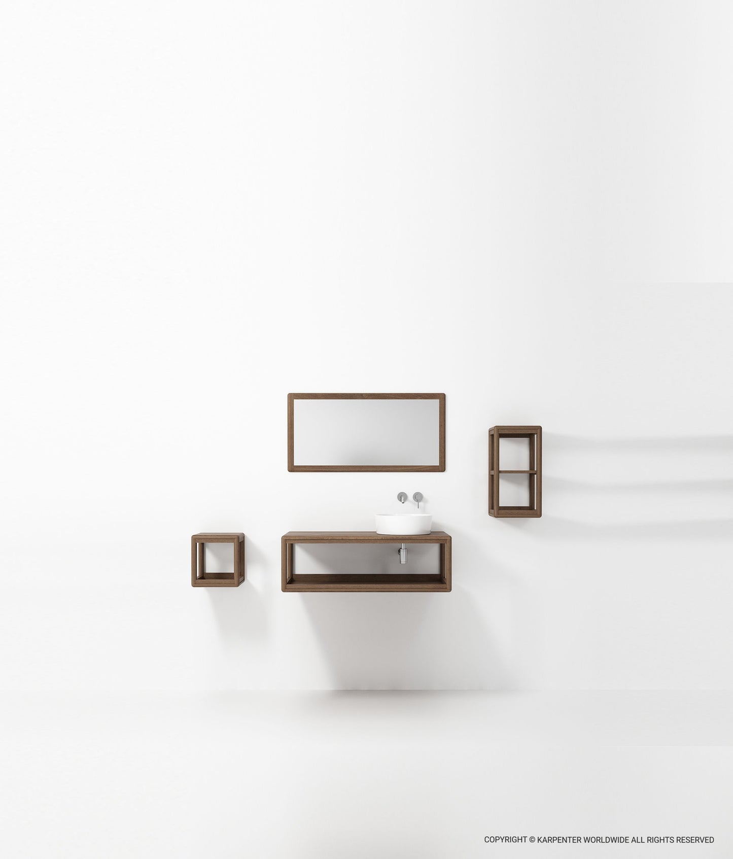 DAEK Hanging Rack Double Compartment