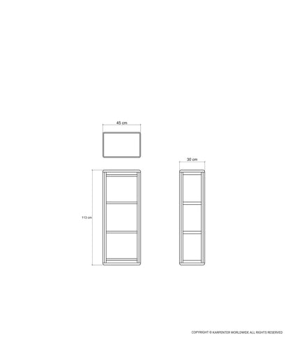 DAEK Hanging Rack Three Compartment