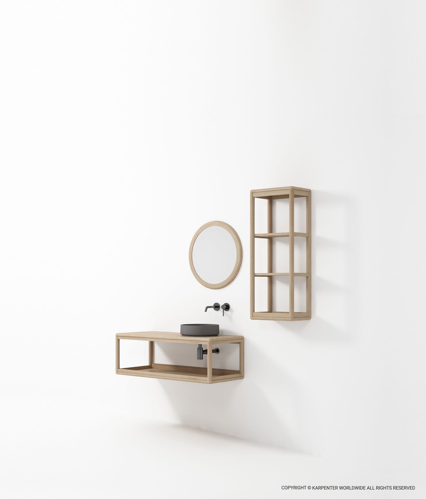 DAEK Hanging Rack Three Compartment