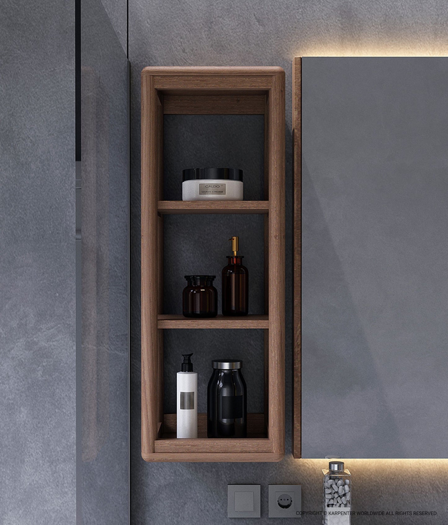 DAEK Hanging Rack Three Compartment