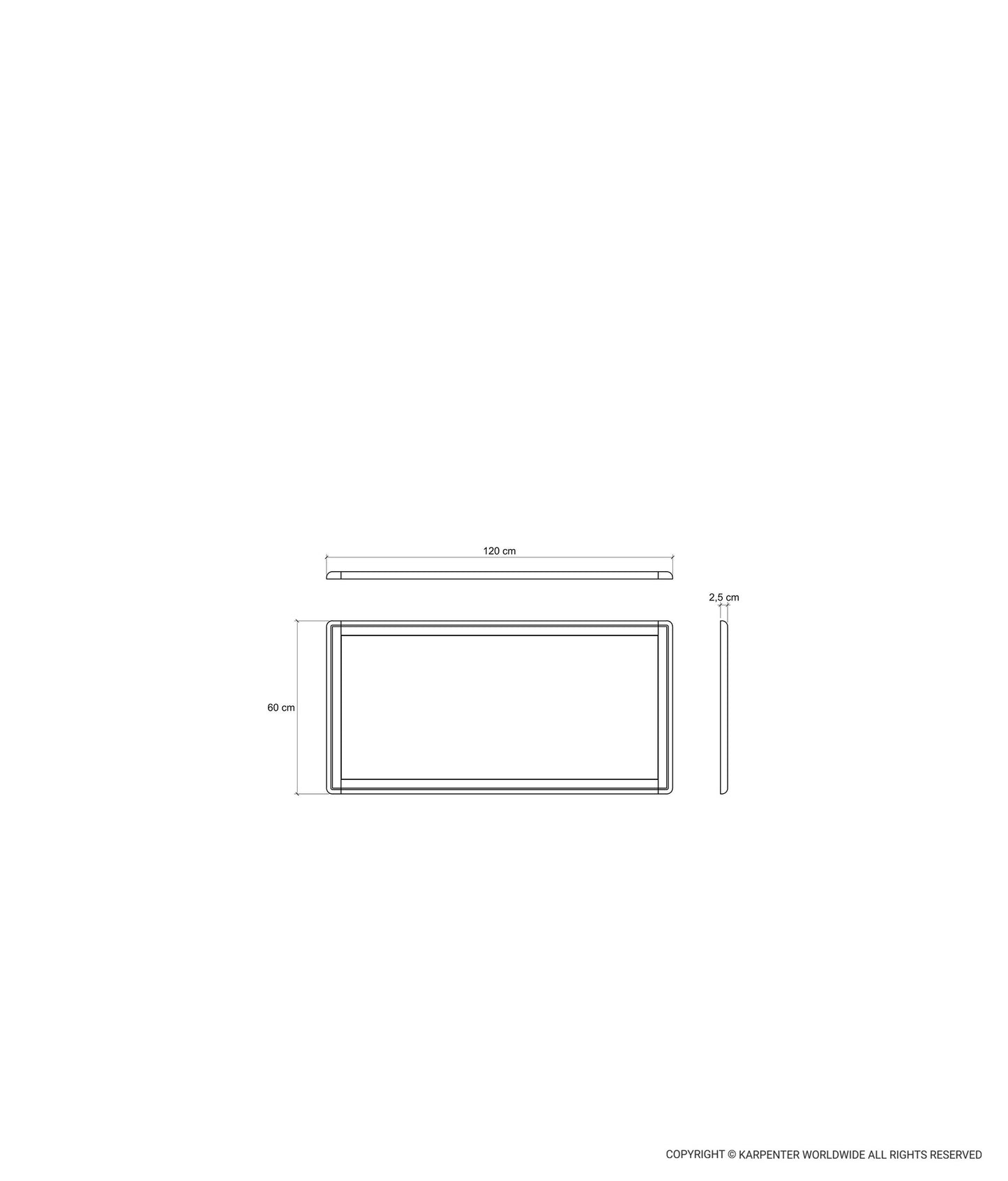 DAEK Rectangular Mirror