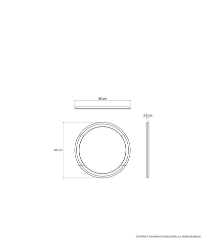 DAEK Round Mirror