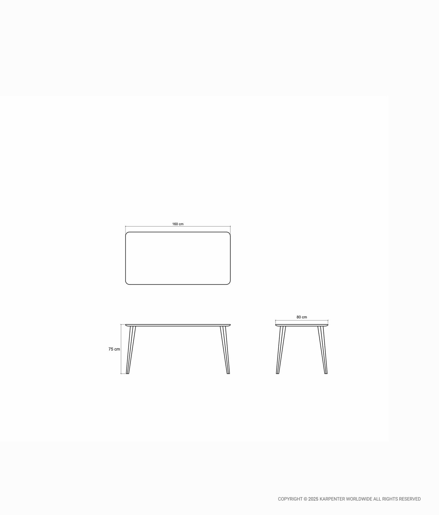 DOMANI Dining Table 160