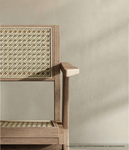 TRIBUTE Armchair w/ Natural Rattan