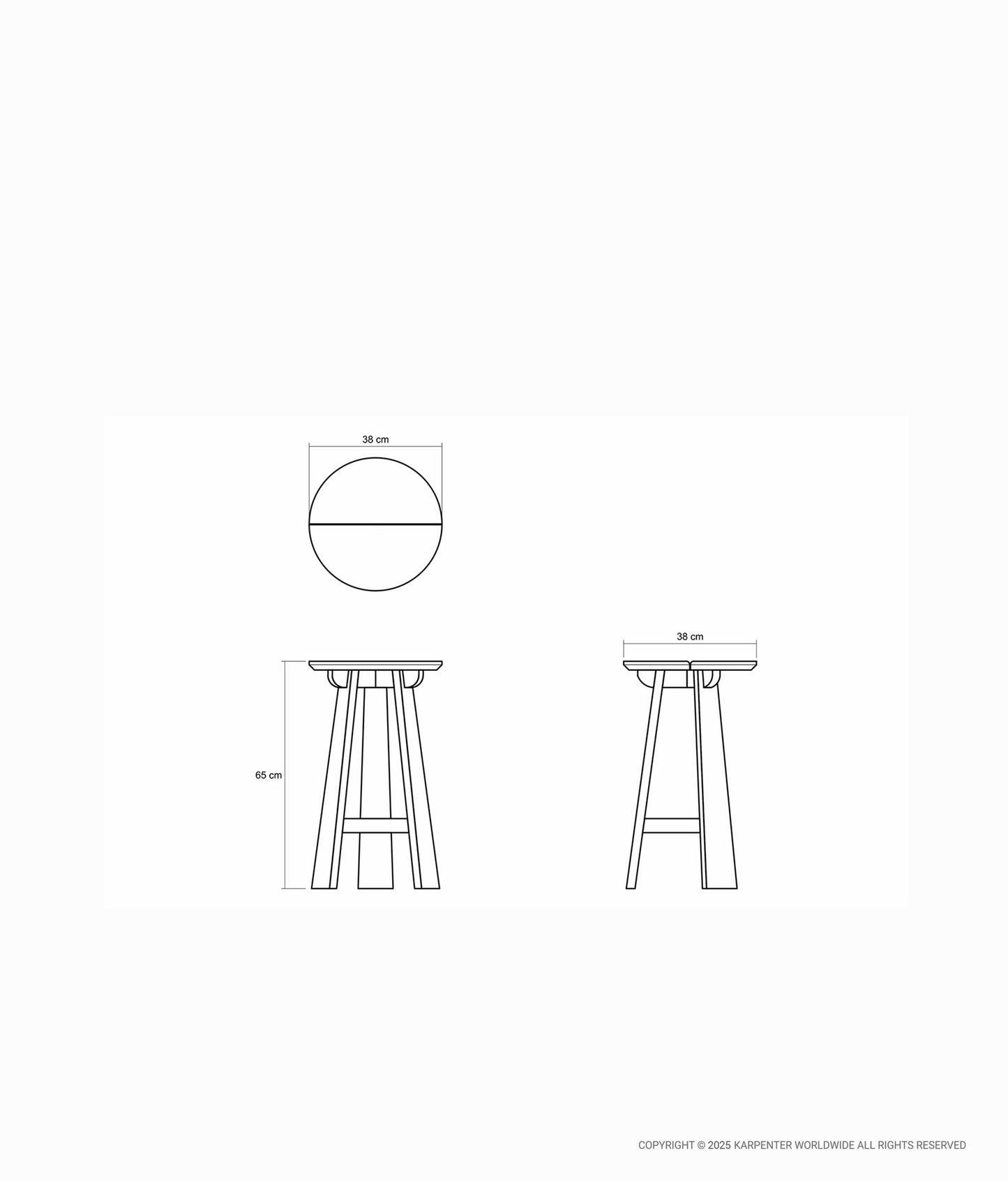 EAST Round Counter Stool