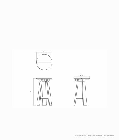 EAST Round Counter Stool