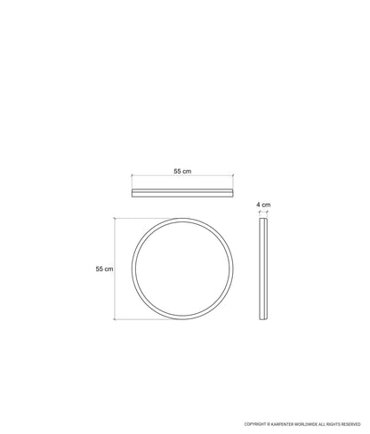 East Bath Round Hanging Mirror