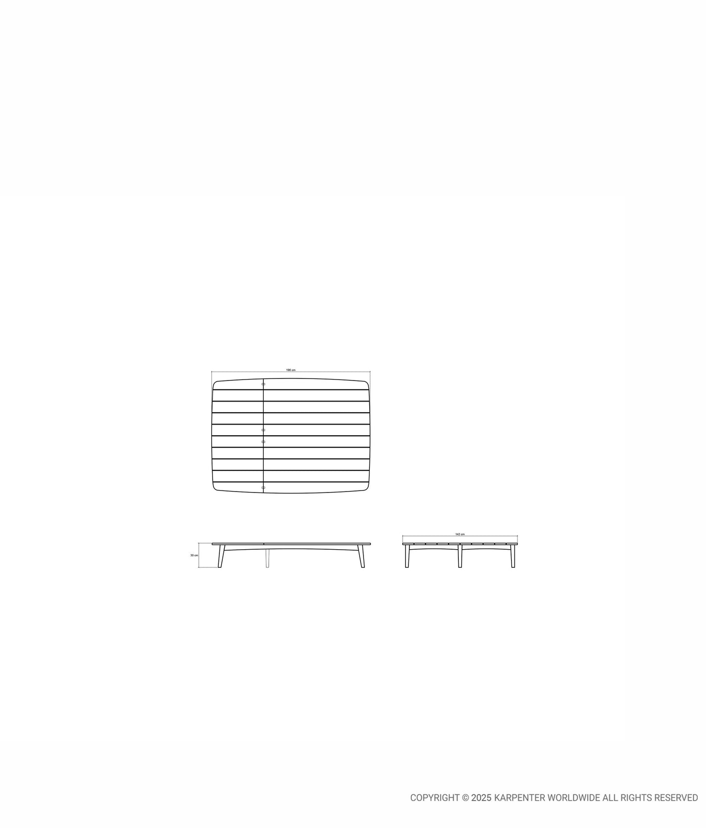GRASSHOPPER OUTDOOR Doubel Sunbed