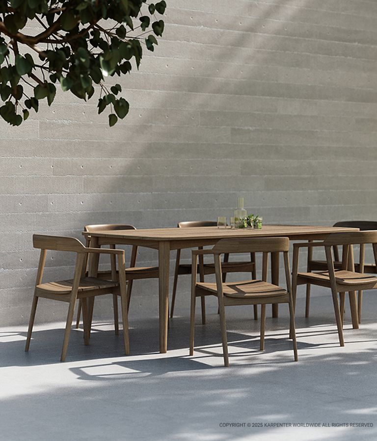 GRASSHOPPER OUTDOOR Rectangular Dining Table 200