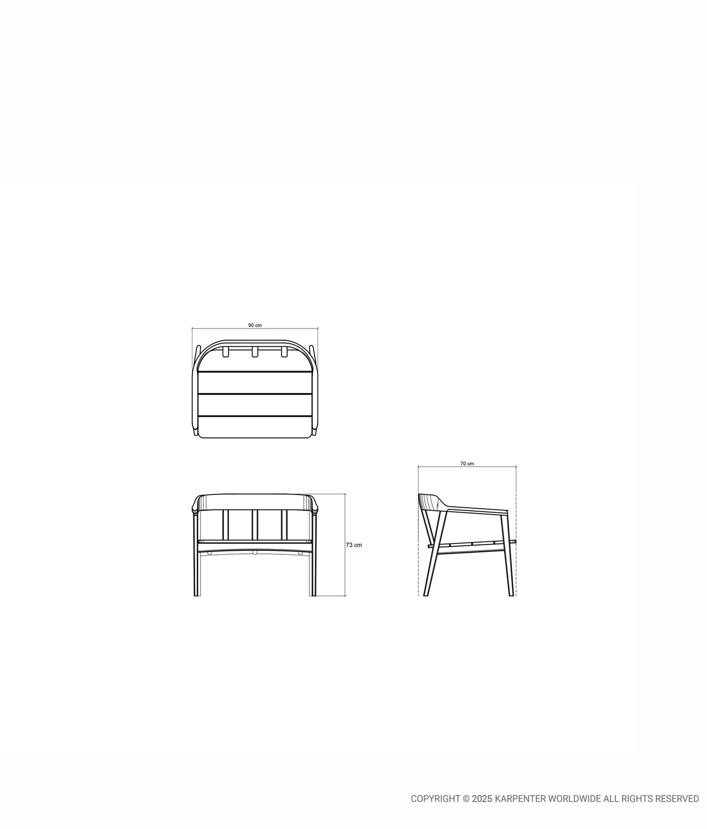 GRASSHOPPER OUTDOOR Sofa 1 Seater