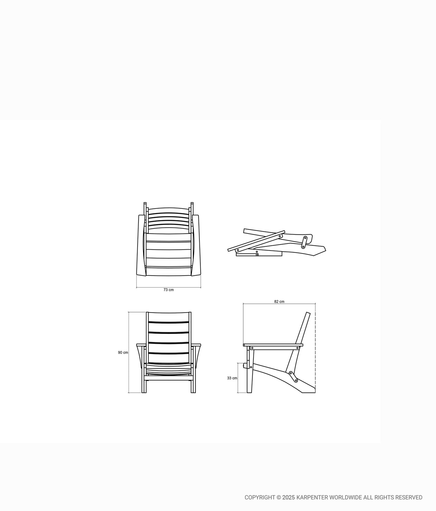 IDLE MOOSE Folding Armchair