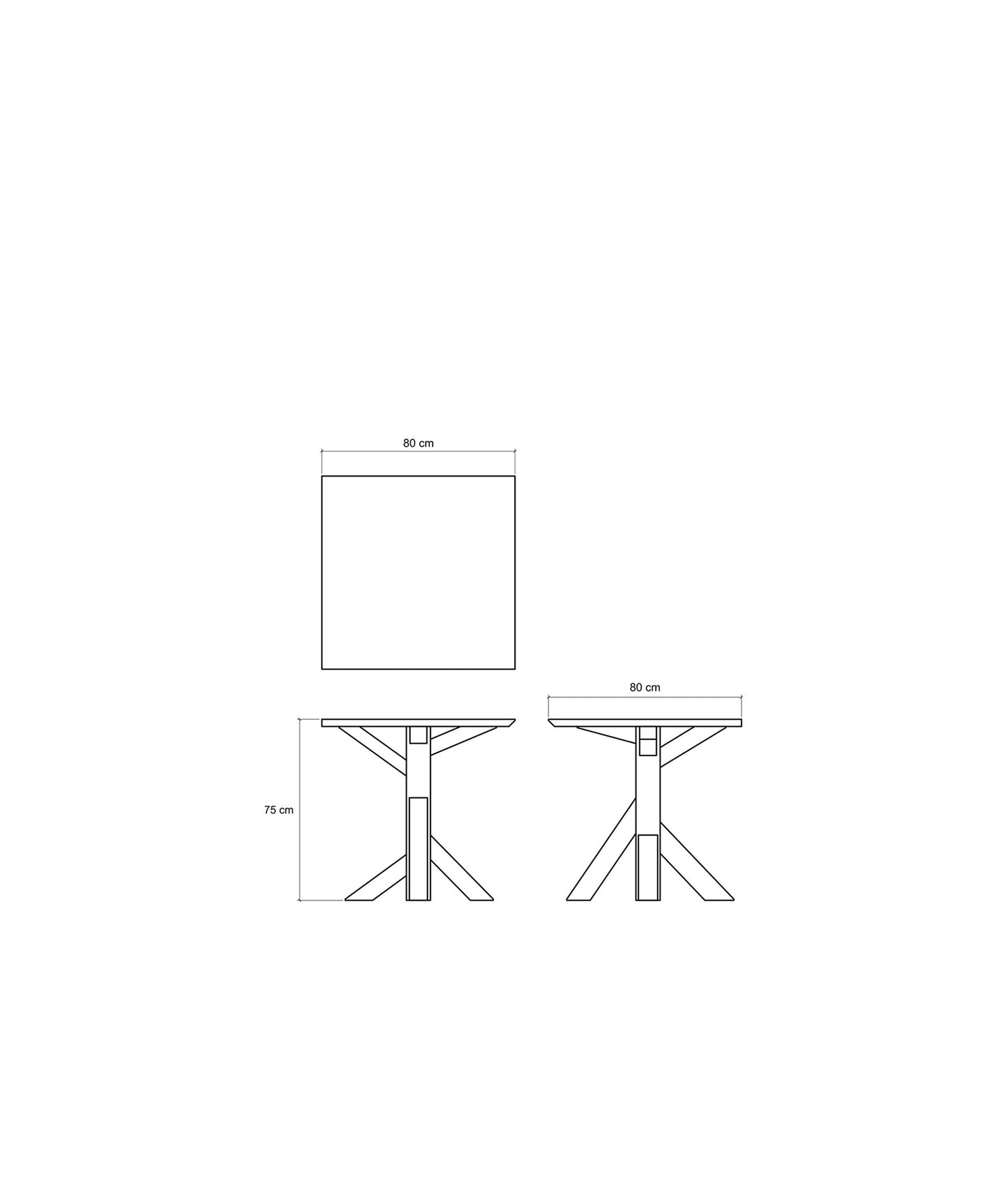 KI Square Dining Table