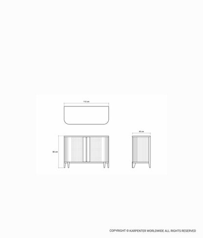 Bufet KOPPAR dengan 2 Pintu