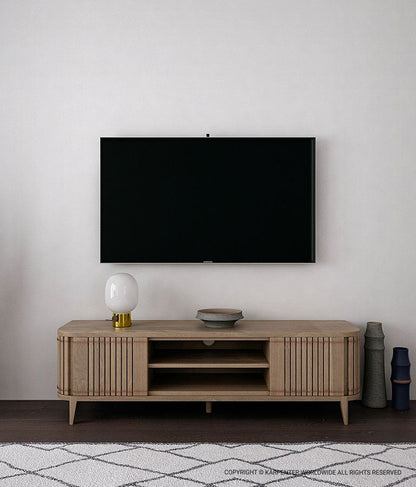 KOPPAR Media Cabinet w/ 2 Doors & Removable Shelf